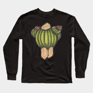 Cactus with crystal roots 1 Long Sleeve T-Shirt